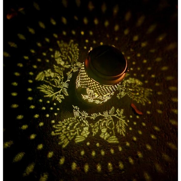 Cardinal Lantern Solar Metal Garden Red Bird Handing Outdoor Light | Home Decor - Picture 1 of 9